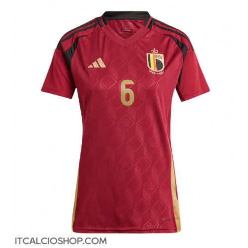 Belgio Axel Witsel #6 Prima Maglia Femmina Europei 2024 Manica Corta